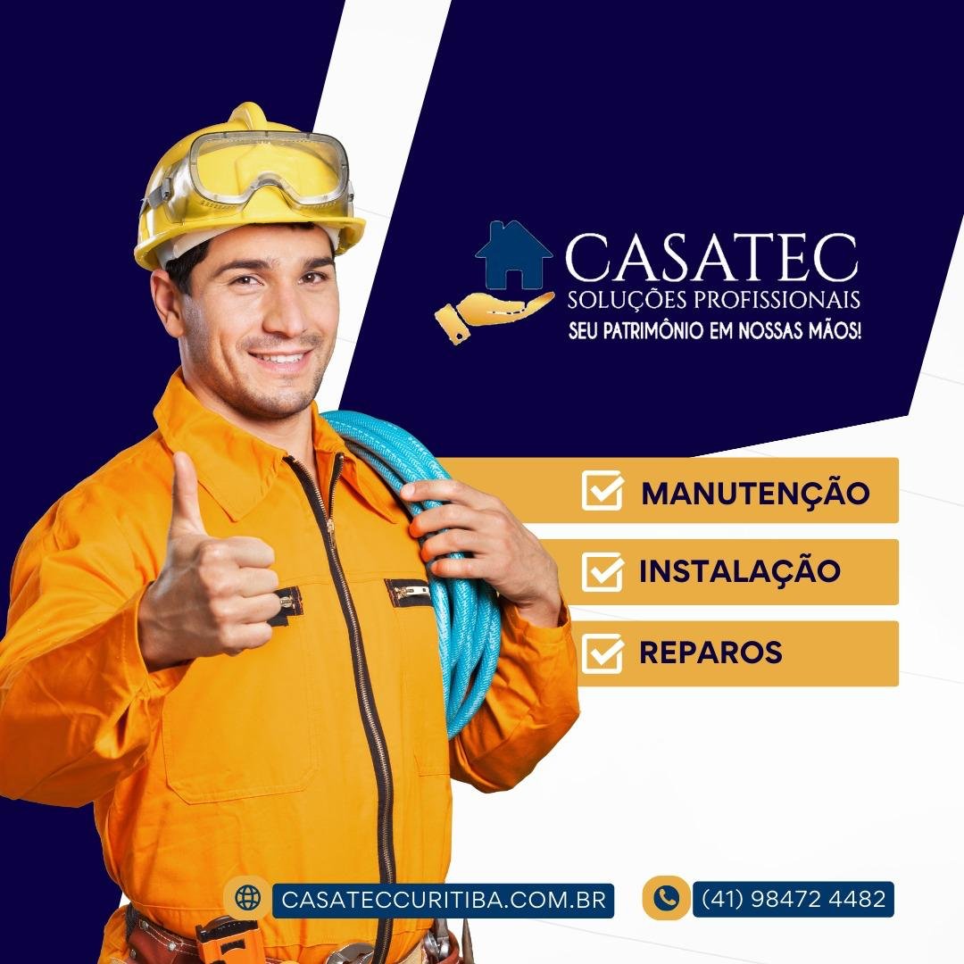 Equipe técnica Casatec para instalação e manutenção